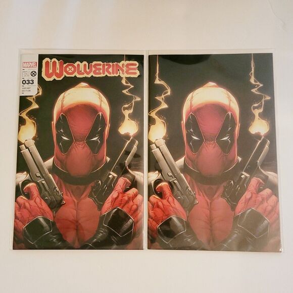 WOLVERINE #33 TRADE & VIRGIN VARIANT SET OF 2 COVERS BY SCOTT WILLIAMS Deadpool - Picture 2 of 4